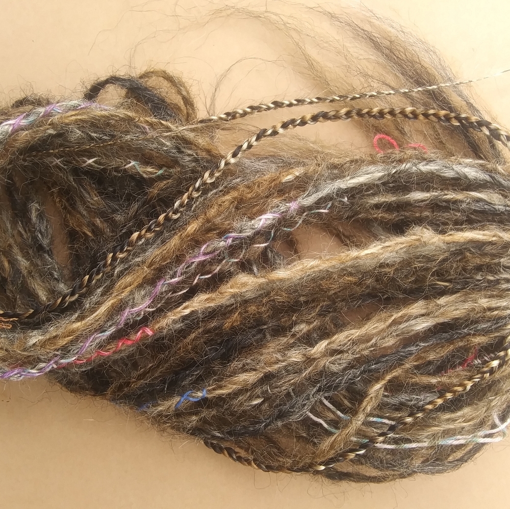 Black brown blonde tie on Loc extensions